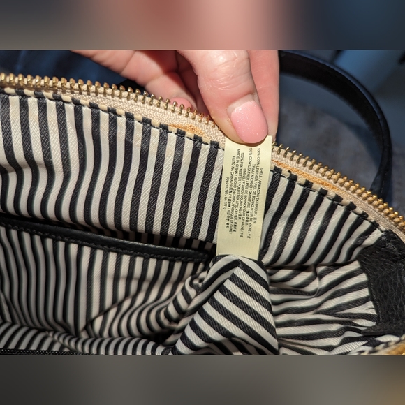 Kate Spade Jackson Street Small Dixon, Pebble Leather, Colorblock Black & Cream - Picture 15 of 15